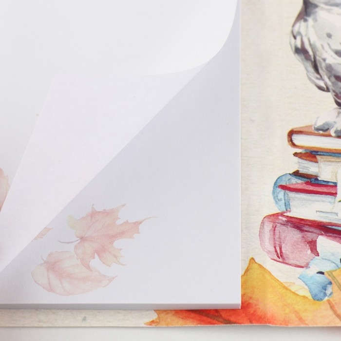 Блок бумаги для записей с липким слоем &laquo;Любимому воспитателю&raquo; в открытке с лентой, 30 листов