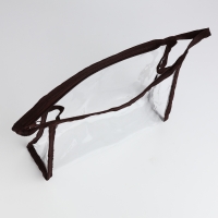 Набор косметичек 2 в 1 на молнии, цвет коричневый Набор косметичек 2 в 1 на молнии, цвет коричневый