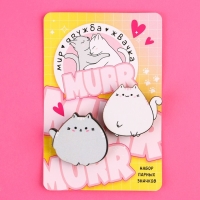 Значки деревянные, неразлучники &laquo;Мир Дружба Жвачка&raquo;, 2 шт., 8 х 12 см.