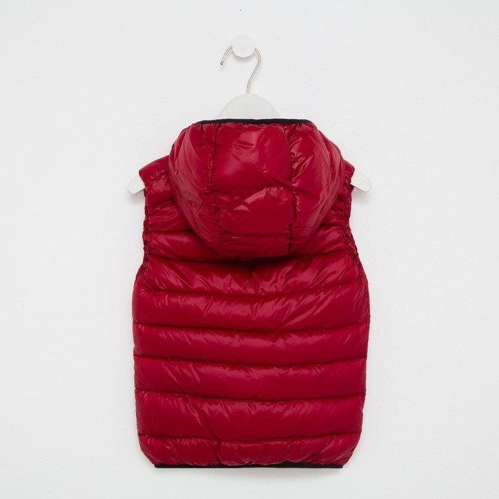 Жилет для девочки, цвет бордовый, рост 80