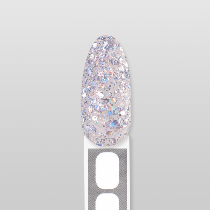 Полигель для наращивания &laquo;GLITTER&raquo;, 3-х фазный, 30 мл, LED/UV