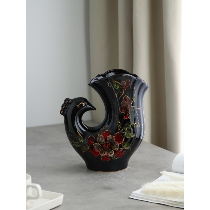 Ваза керамическая &laquo;Голубь&raquo;, настольная, 25 см, микс