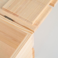 Ящик деревянный 35&times;23&times;13 см подарочный с реечной крышкой на петельках с замком