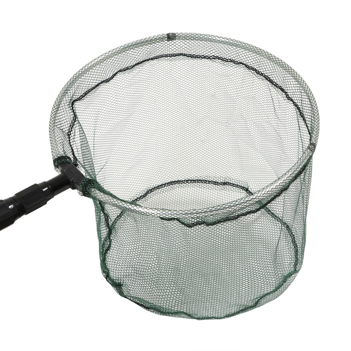 Подсачник складной телескопический П-01, усиленный, 170 см, круглый обод 35 см, капрон