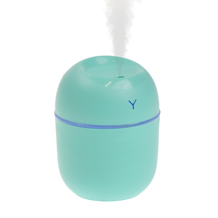 Увлажнитель Luazon HM-20 ультразвуковой, 0.22 л, 1.5 Вт, USB в компл., зелёный