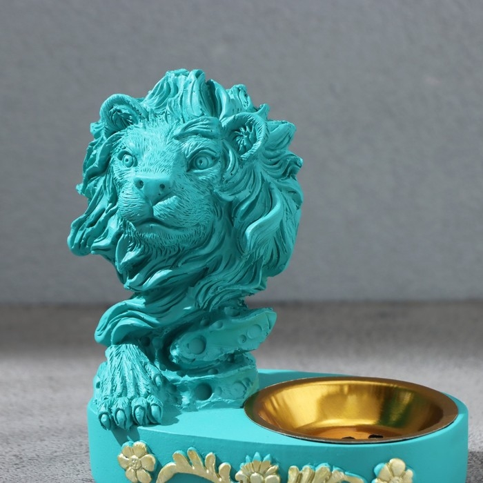 Курильница Курильница "Лев", бирюзовая