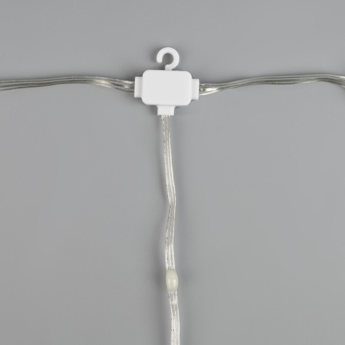 Умная гирлянда &laquo;Занавес&raquo; 2 &times; 2 м роса, IP20, серебристая нить, 400 LED, приложение, свечение RGB, USB