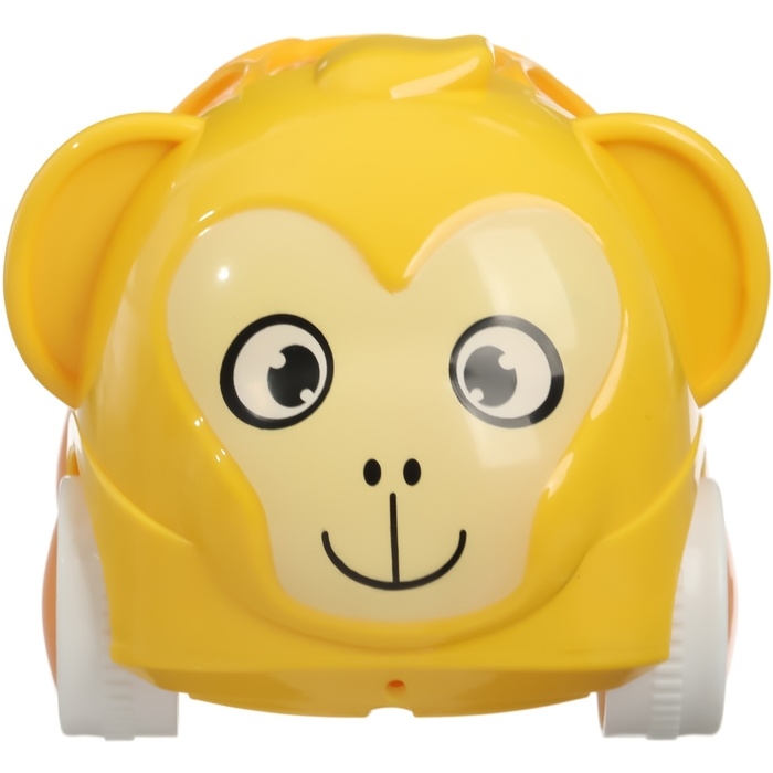 Машинка - погремушка &laquo;Обезьянка&raquo;, с эластичными элементами, Крошка Я