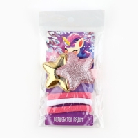 Резинки и заколка новогодние &laquo;Волшебство рядом&raquo;, на Новый год, набор 4 предмета