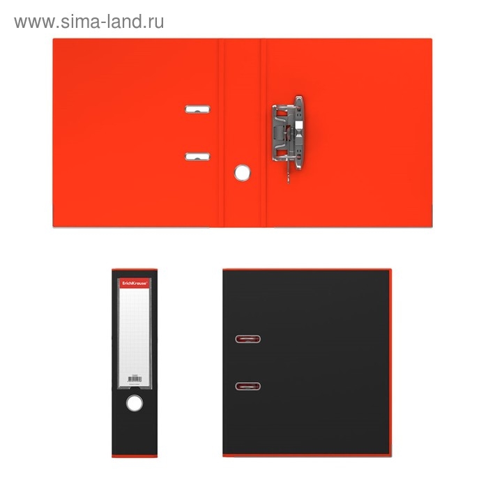 Папка&ndash;регистратор А4, 70 мм, ErichKrause Accent, с арочным механизмом, красная