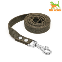 Поводок брезентовый 2 м х 2,5 см, тёмно-зелёный Поводок брезентовый 2 м х 2,5 см, тёмно-зелёный