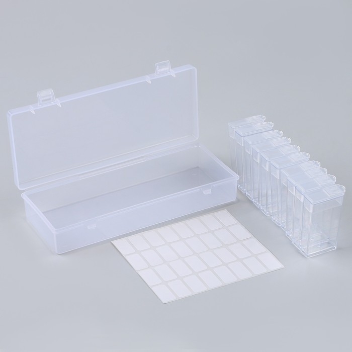 Органайзер для хранения страз алмазной мозаики, 10 секций Органайзер для хранения страз алмазной мозаики, 10 секций