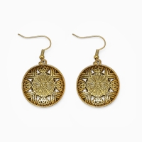 Серьги «Ажур» винтаж, цвет чёрный в чернённом серебре Серьги «Ажур» винтаж, цвет чёрный в чернённом серебре