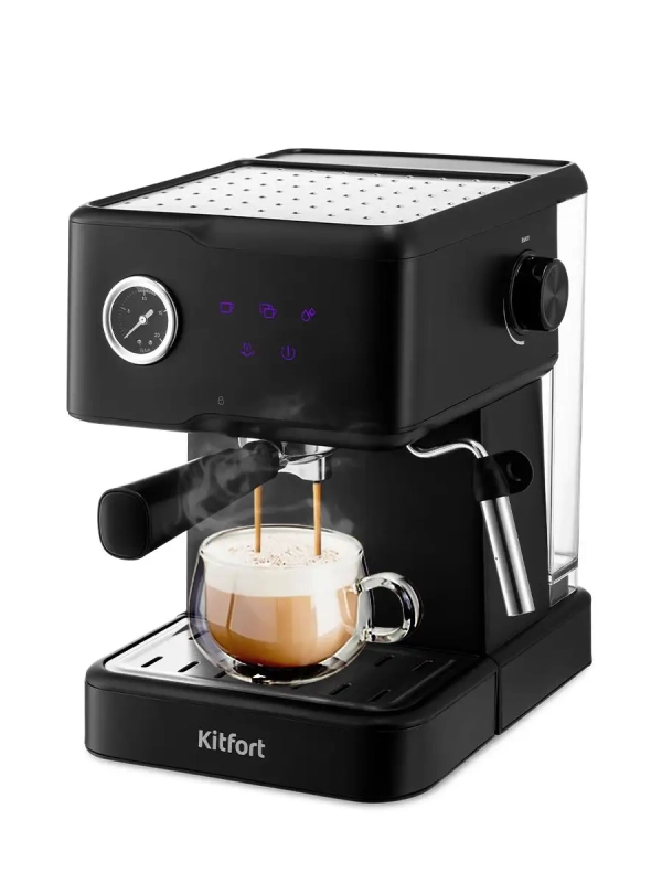 Кофеварка рожковая электрическая КТ-7124 - 950 Вт