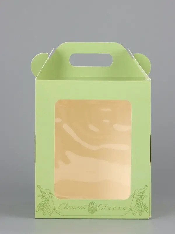 Коробка подарочная пасхальная, тиснение золотой фольгой &laquo;Золотая Пасха&raquo; 15&times;15&times;18 см