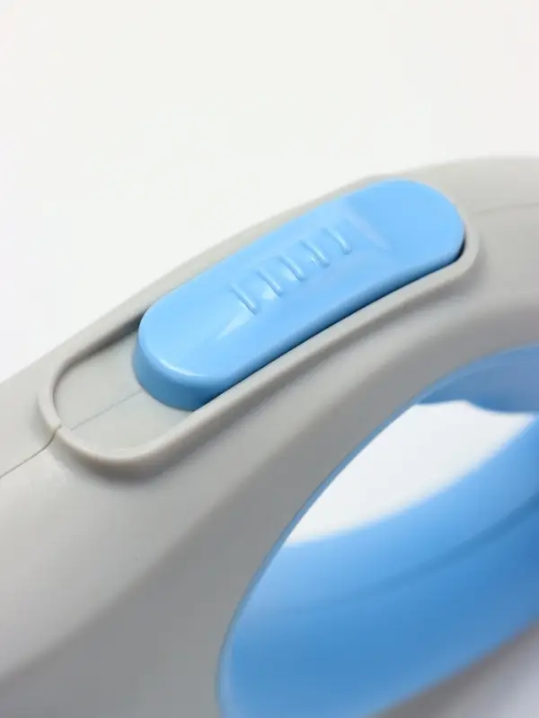 Рулетка - поводок для собак, лента 5 м, голубая