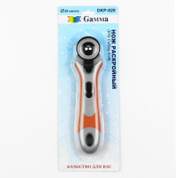 Нож раскройный, d = 28 мм, цвет серый/оранжевый Нож раскройный, d = 28 мм, цвет серый/оранжевый