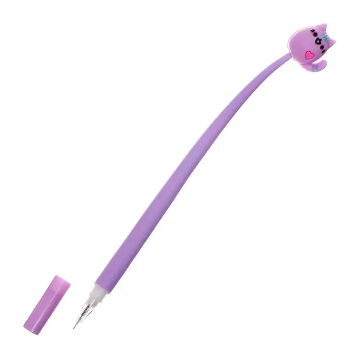 Ручка - прикол гелевая &laquo;Котик&raquo;, синий стержень, МИКС