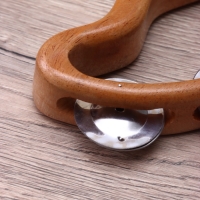 Сувенирный музыкальный инструмент "Тамбурин" махагон, 17х9х3 см