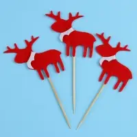 Шпажки для канапе новогодние &laquo;Олень&raquo;, набор 3 шт.