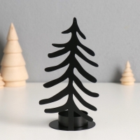 Подсвечник металл на 1 свечу "Ёлочка" d=4 см 8х6,5х15 см