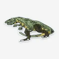 Термоаппликация &laquo;Динозавр&raquo;, 7&times;6.5 см, зелёная