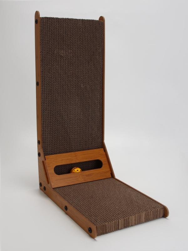 Когтеточка-лежанка Когтеточка-лежанка "Пижон" из гофрокартона с кошачьей мятой "Хочу-Точу", 60 х 40 х 25 см