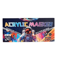 Набор маркеров акриловых 24 цвета, конусный наконечник 0,7мм