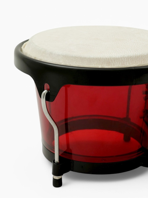 Барабан Бонго Music Life 6 х 7 дюймов, пластиковый, красный