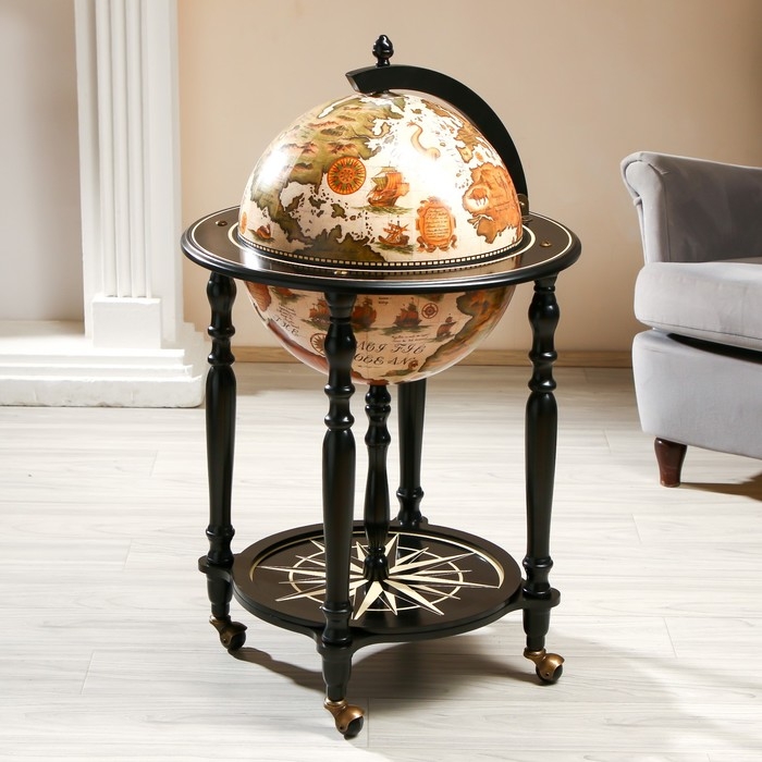 Глобус бар декоративный "Карта странника" 56,5х56,5х91,5 см