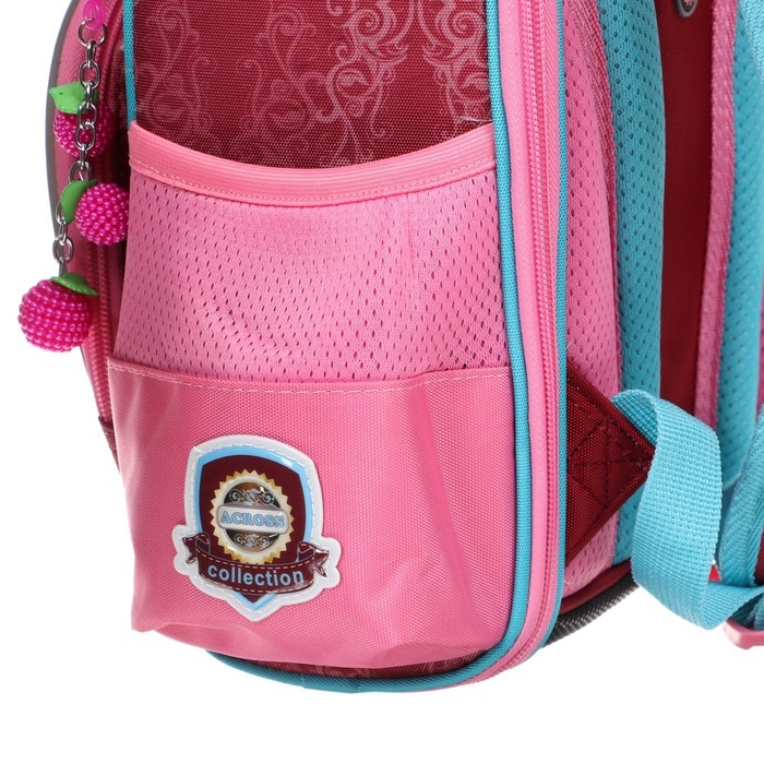 Ранец школьный Стандарт, раскаладной, 36 х 29 х 17 см, Across 191, наполнение: мешок, розовый ACR22-191-10