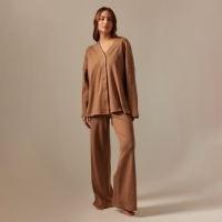 Костюм домашний женский (рубашка и брюки) SL HOME р. XL, кофейный Костюм домашний женский (рубашка и брюки) SL HOME р. XL, кофейный