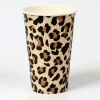 Стакан одноразовый бумажный для кофе &laquo;Животный принт&raquo;, 400 мл
