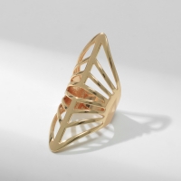 Кольцо металл &laquo;Тренд&raquo; пики, цвет золото, размер 18