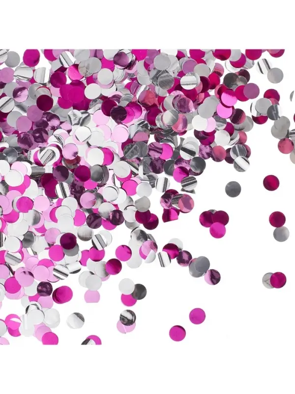 Конфетти &laquo;Круг&raquo; розовый МИКС, металлик, 1 см, 50 г