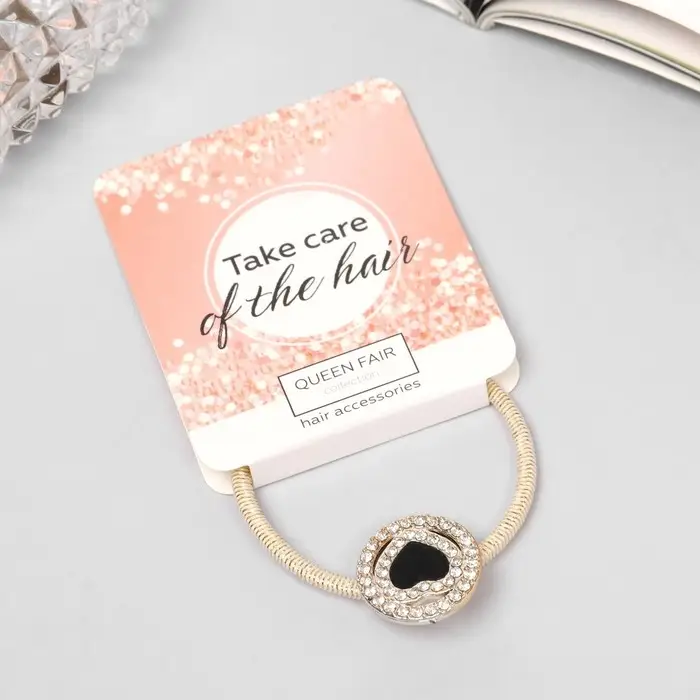 Резинка для волос "Милли" сердце, 5 см