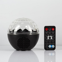 Световой прибор &laquo;Сфера&raquo; 12 см, динамик, пульт ДУ, свечение RGB, 5 В