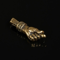 Сувенир кошельковый "Фига", латунь, 2,2х1х0,5 см Сувенир кошельковый "Фига", латунь, 2,2х1х0,5 см