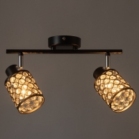 Люстра "Моки" 2хЕ14 40Вт черный 40х19 см