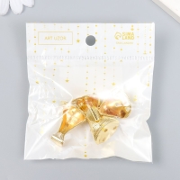 Уголок (ножка) для шкатулки металл "Царская" набор 4 шт золото 2,5х2,2 см Уголок (ножка) для шкатулки металл "Царская" набор 4 шт золото 2,5х2,2 см