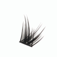 Ресницы накладные пучки СТРЕЛКА 12/14/16мм нейлон черный п/короб QF