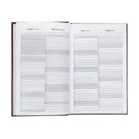 Ежедневник датир 2026г А5 168л б/вин, Бордо