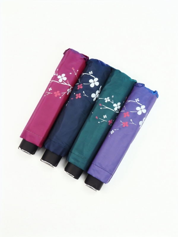 Зонт механический &laquo;Хамелеон&raquo;, эпонж, 4 сложения, 10 спиц, R = 48/56 см, D = 112 см, цвет МИКС