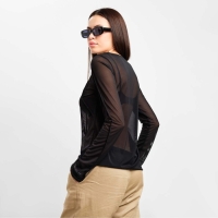 Лонгслив сетка женский MIST, размер 46, черный Лонгслив сетка женский MIST, размер 46, черный