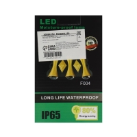 Светильник фасадный &laquo;Глосс&raquo;, FSD-045, 6 Вт, 3000К, 3 луча, IP65, 220 В, пластик, черный