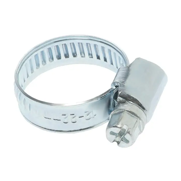 Хомут червячный ZEIN engr, несквозная просечка, диаметр 12-22 мм, ширина 9 мм, оцинкованный