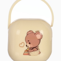 Контейнер для сосок и пустышек &laquo;Мишка&raquo;, цвет бежевый, Крошка Я
