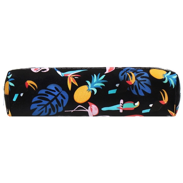 Пенал школьный на молнии "Какаду" Calligrata, черный