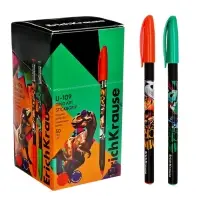 Ручка шариковая ErichKrause U-109 Stick&Grip Dino Art, 1.0мм, рез.держатель, синяя