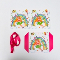 Коробка подарочная самосборная &laquo;Детская&raquo; Фея 15&times;15&times;15 см